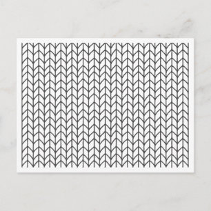 COLOR YOUR OWN Knitting Postcard