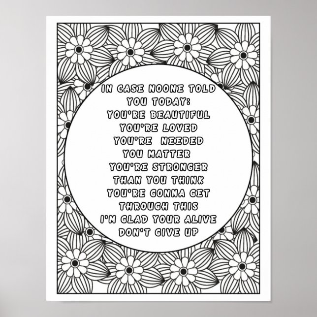 Color Your World: Vibrant Hues of Positivity Poster (Front)