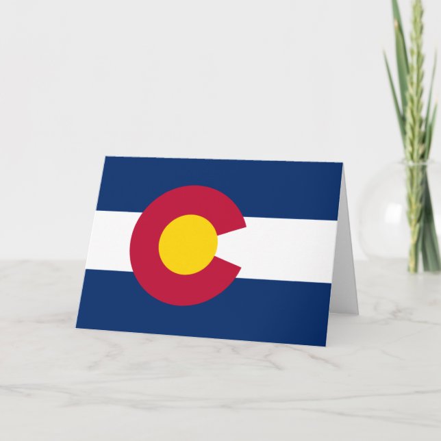 Coloradan Flag, Flag of Colorado Card (Front)