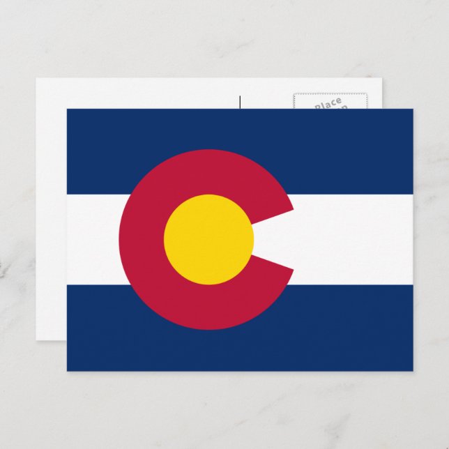 Coloradan Flag, Flag of Colorado Postcard (Front/Back)
