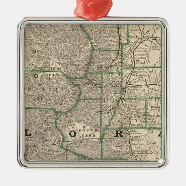 Colorado 12 metal tree decoration (Front)