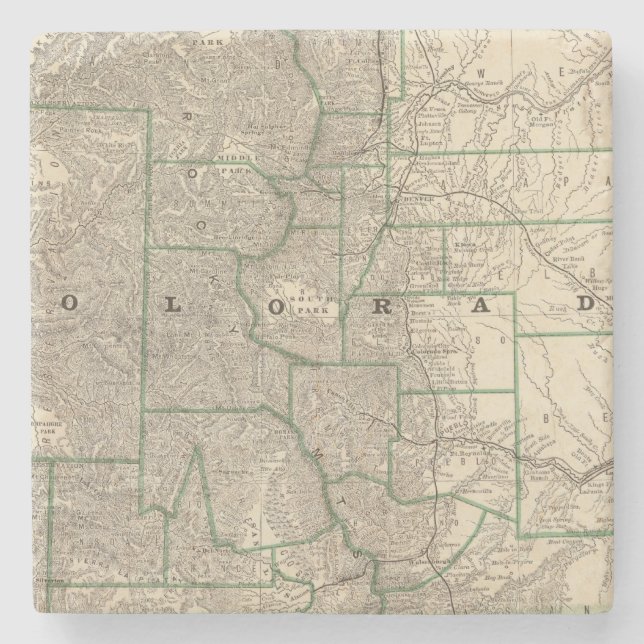 Colorado 12 stone coaster (Front)