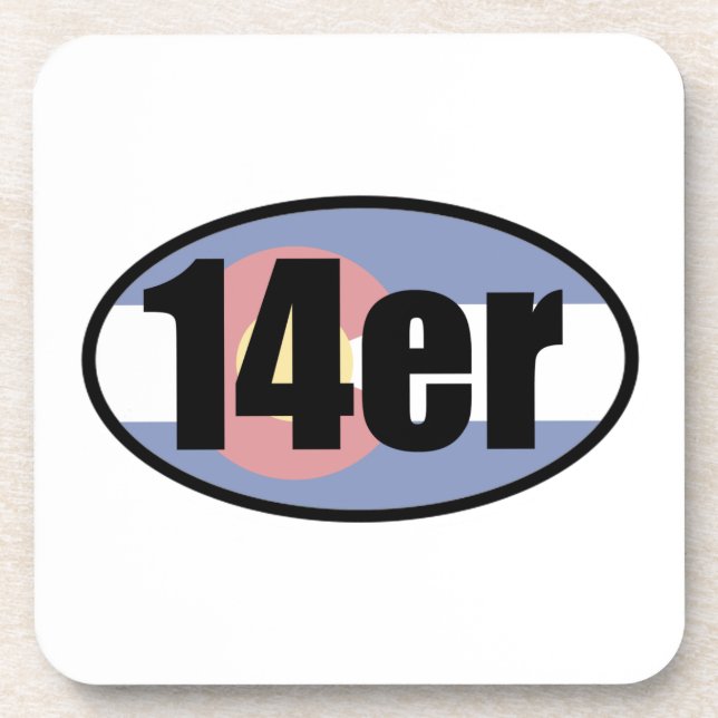 Colorado 14ers coaster (Front)