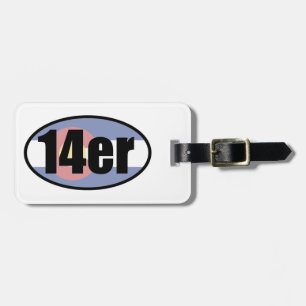Colorado 14ers luggage tag