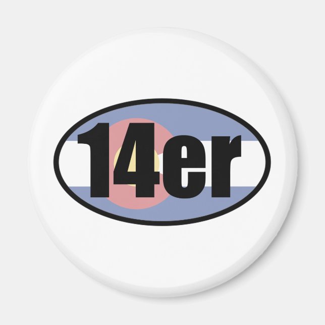 Colorado 14ers magnet (Front)