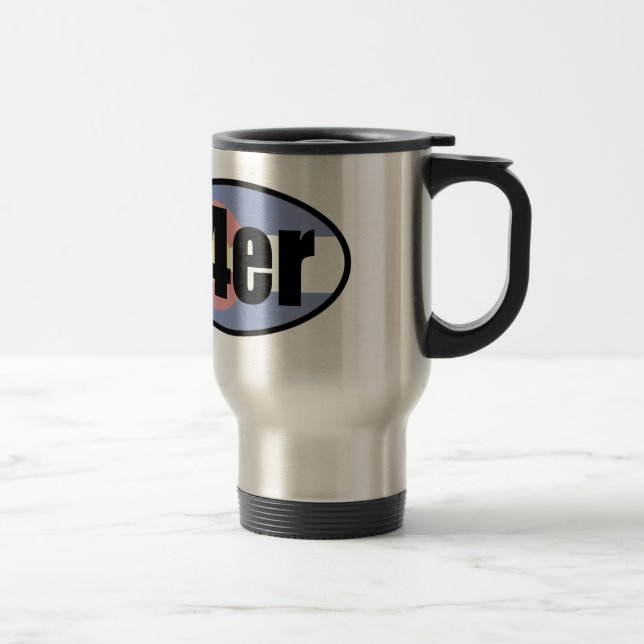 Colorado 14ers travel mug (Right)
