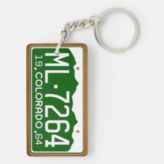 Colorado 1964 Vintage License Plate Keychain