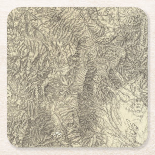 Colorado 2 square paper coaster