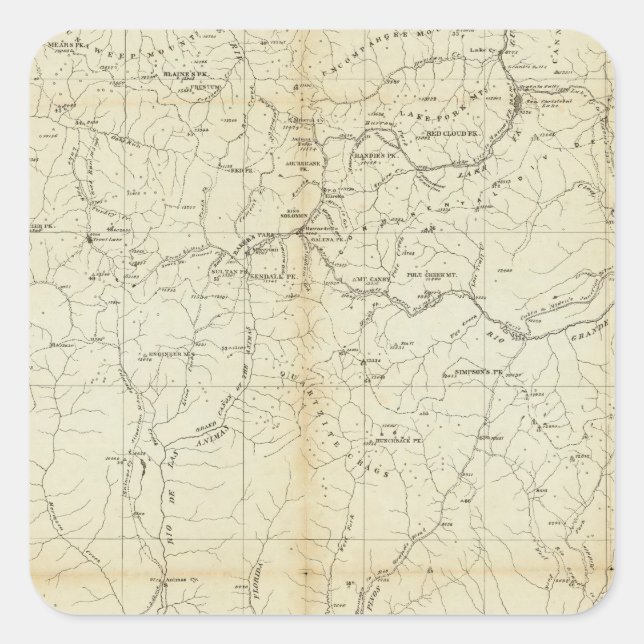 Colorado 2 square sticker (Front)