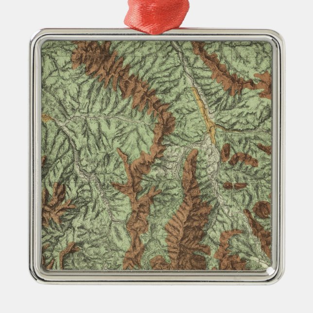 Colorado 3 metal tree decoration (Front)