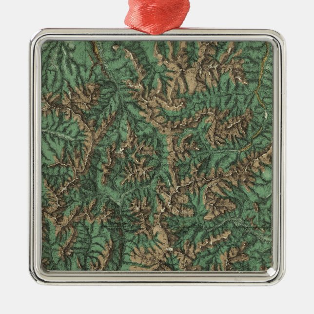 Colorado 5 metal tree decoration (Front)