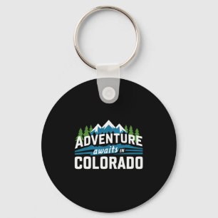 Colorado Adventure Awaits Rocky Mountain Hiking  Key Ring