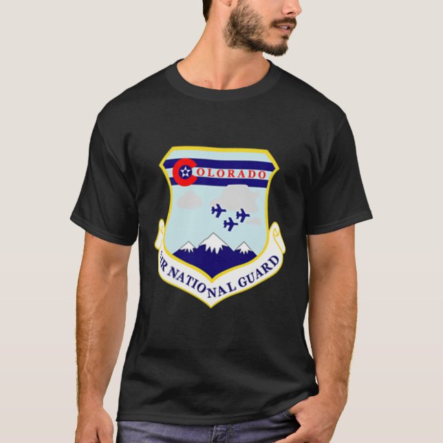 Colorado Air National Guard Military Veteran State T-Shirt (Front)