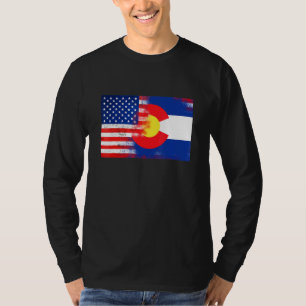 Colorado American Flag Fusion Essential T-Shirt