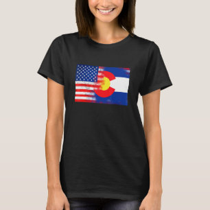 Colorado American Flag Fusion Essential T-Shirt