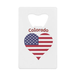 Colorado American Flag Heart