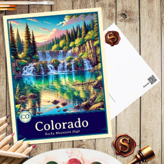 Colorado | Anime Style Cel Shaded Postcard