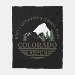 Colorado Aspen ski resort Fleece Blanket