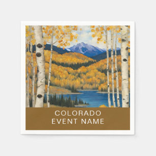 Colorado Aspens Mountains Napkin