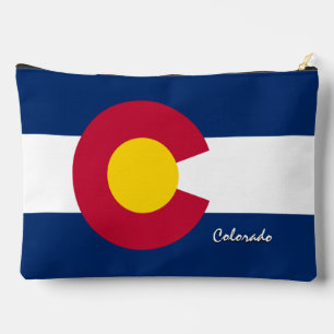 Colorado bag, fashion USA, Colorado flag Accessory Pouch