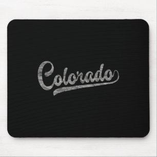 Colorado Baseball Fan Vintage Rocky Mountains Mouse Pad