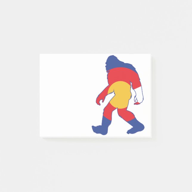 Colorado-Bigfoot Post-it Notes (Front)
