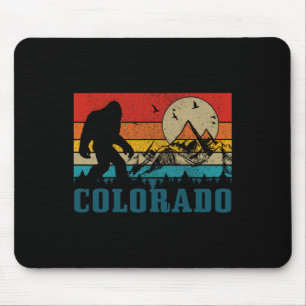 Colorado Bigfoot Vintage Rocky Mountains Hiking Ca Mouse Pad