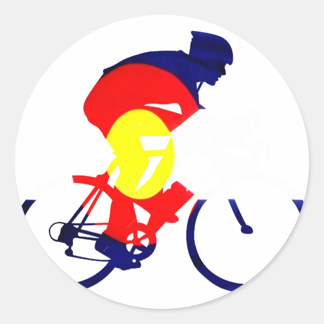 Colorado Biker Classic Round Sticker (Front)