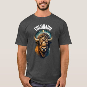 Colorado Bison Nature Fan Vintage State Pride CO T-Shirt
