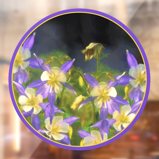Colorado Blue Columbine Painting - Original Art (Sheet 2)