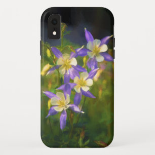 Colorado Blue Columbine Painting - Original Art Case-Mate iPhone Case