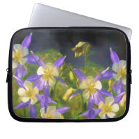 Colorado Blue Columbine Painting - Original Art