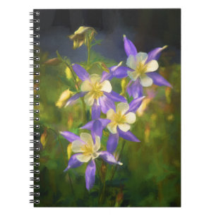 Colorado Blue Columbine Painting - Original Art Notebook
