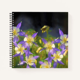 Colorado Blue Columbine Painting - Original Art Notebook