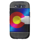 Colorado brushed metal flag