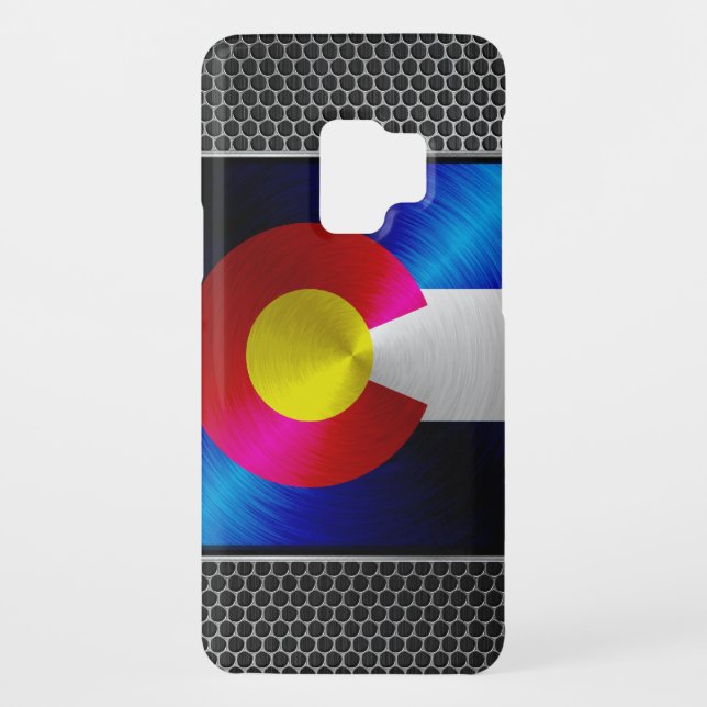 Colorado brushed metal flag Case-Mate samsung galaxy case (Back)