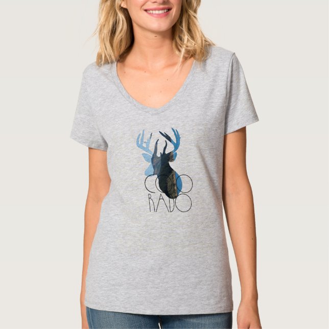 Colorado Buck & Mountain Tshirt (Front)