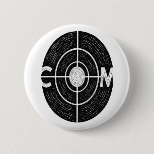 Colorado Bullseye Halftone Flag 6 Cm Round Badge