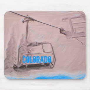 Colorado chair lift mousepad