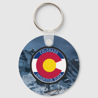 Colorado Circular Flag Key Ring