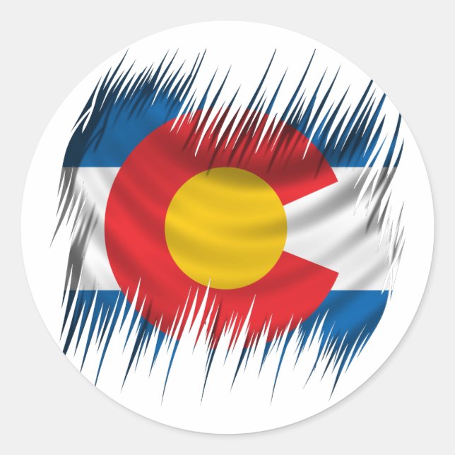 Colorado Classic Round Sticker (Front)