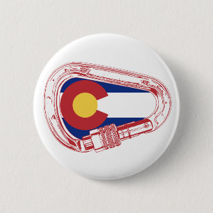 Colorado Climbing Carabiner 6 Cm Round Badge