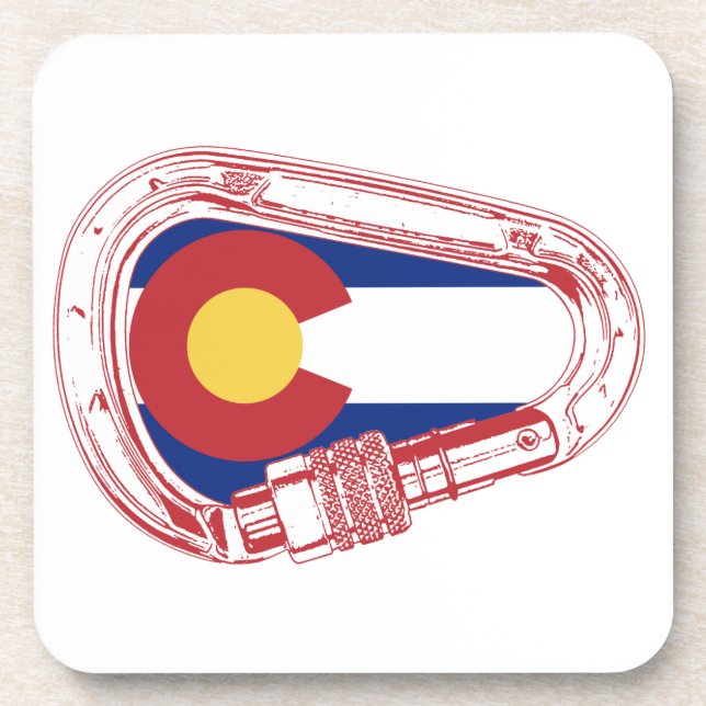Colorado Climbing Carabiner Coaster (Front)