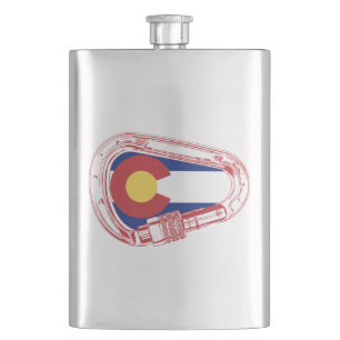 Colorado Climbing Carabiner Hip Flask