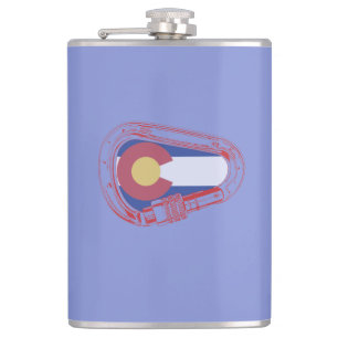 Colorado Climbing Carabiner Hip Flask