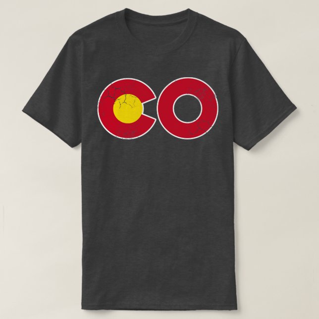 Colorado CO State Flag T-Shirt (Design Front)