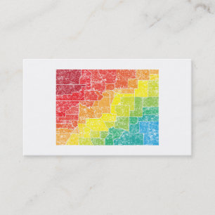 colorado colour counties business card