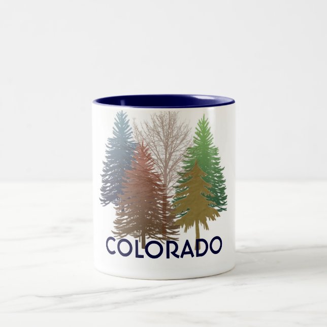 Colorado colourful trees coffee mug (Center)