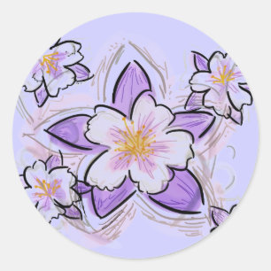 Colorado columbine flowers stickers