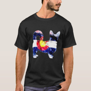 Colorado Corgi Flag Dog Pembroke Welsh Corgi T-Shirt